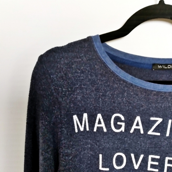 Wildfox I Owe It To Baggy Gray Beach Pullover Sweatshirt Size Xs - Picture 6 of 8